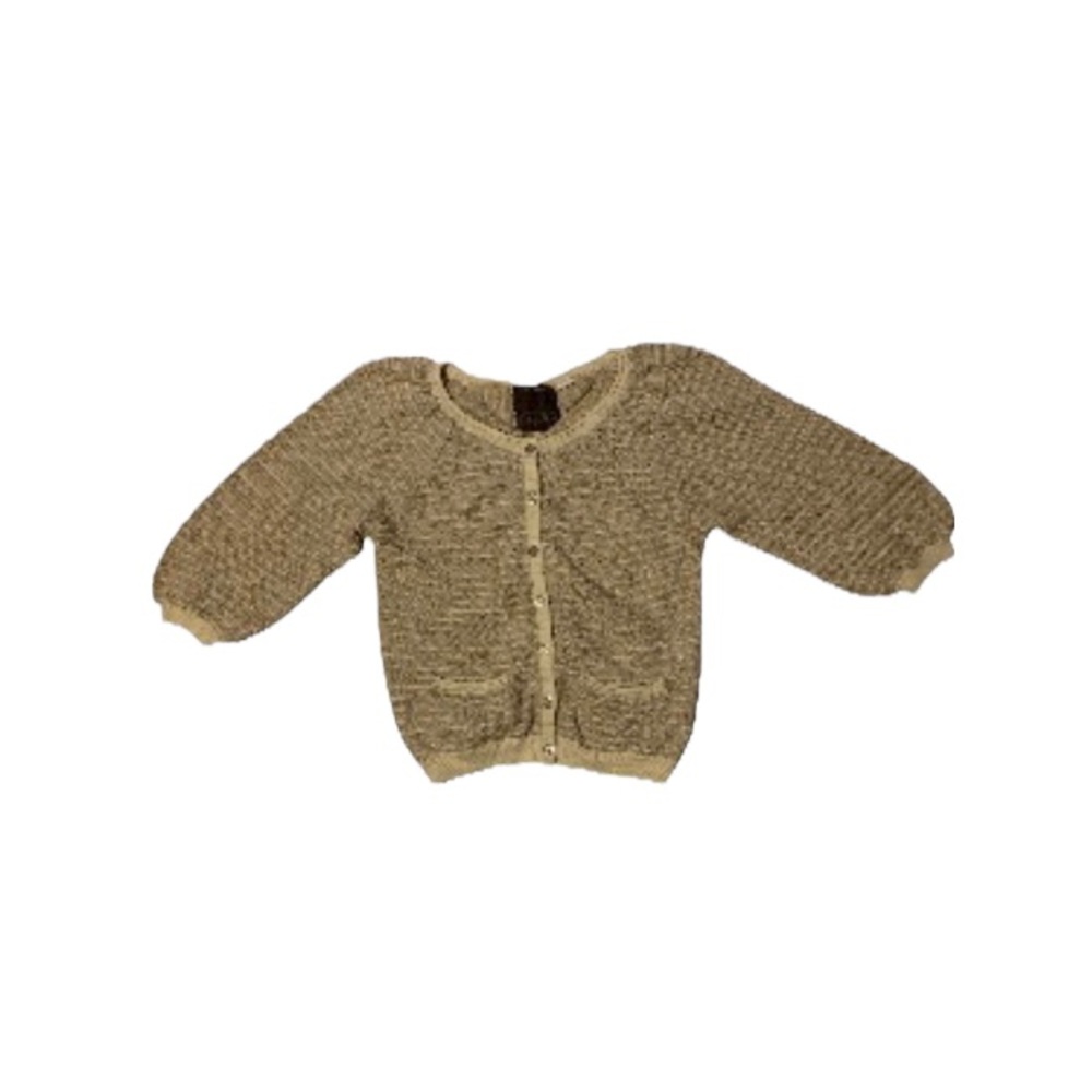 Anthropologie Guinevere Balloon Sleeved Cropped Cardigan - Women’s Size Small